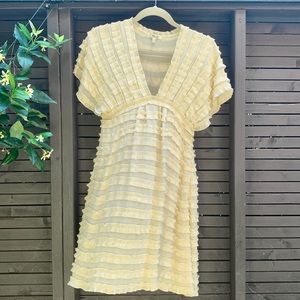 Chloé silk dress cream colour size 6